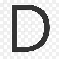 大写字母D icon