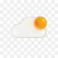 创意鸡蛋天气图标