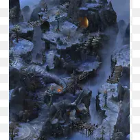 游戏场景创意元素石头环境渲染