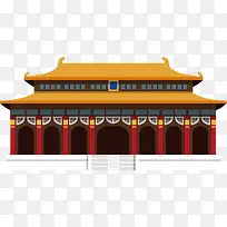 手绘故宫场景设计