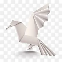 飞鸽折纸矢量图