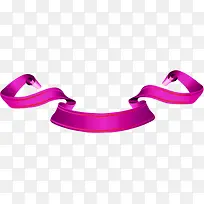 淡紫色的动感曲线丝带