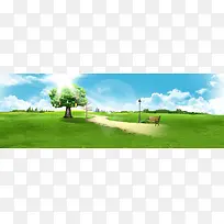 通用海报背景banner
