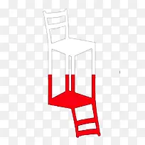 白红椅子