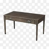 棕色老旧桌子