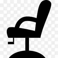 椅子的侧面轮廓图标