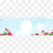 玫瑰色banner创意设计