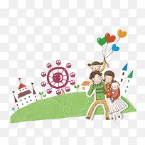 韩国卡通幸福的一家人
