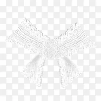 白色蕾丝蝴蝶结装饰