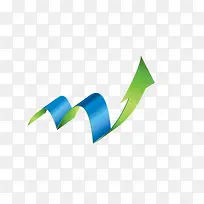 曲线箭头矢量图