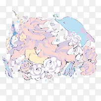 矢量魔幻插画