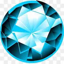 蓝色水晶钻石素材