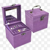 开馨宝欧式三层首饰盒紫色