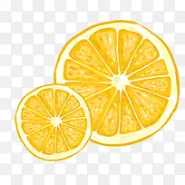 清新新鲜柠檬水果促销