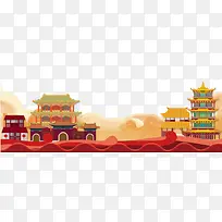 中国风喜庆红色背景图