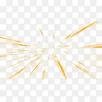 金色大气爆炸光束效果元素