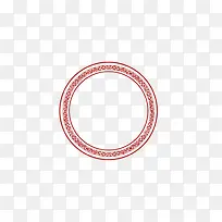 中国风传统民俗剪纸圆环