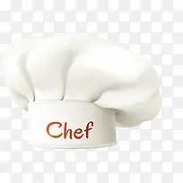 白色chef厨师帽子