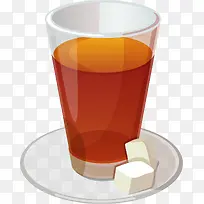 矢量手绘红茶