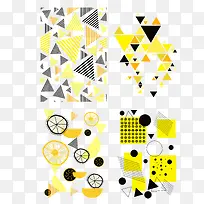 几何装饰黄色