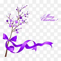 紫色飘带树装饰