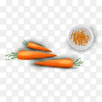 矢量卡通蔬菜红萝卜蔬菜