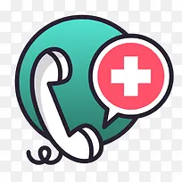 手机APP医疗软件急救电话图标