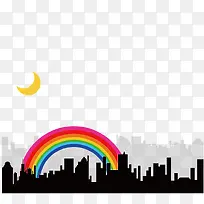 黑夜中的城市