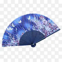蓝色扇子
