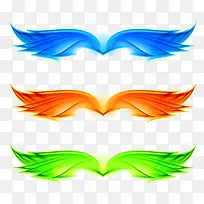 抽象彩色翅膀