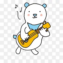 弹吉他的熊