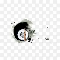 墨迹盘子