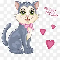 矢量情人节猫咪素材
