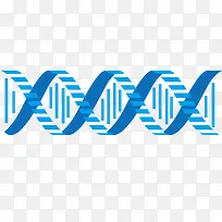 蓝色DNA双螺旋