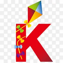 卡通字母K