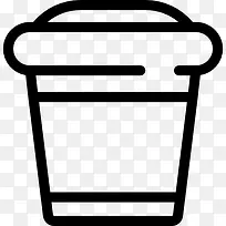 塑料咖啡杯图标