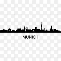 Munich的手绘城市图