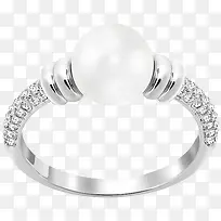 施华洛世奇首饰珍珠戒指