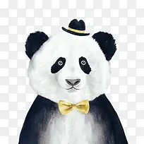 卡通熊猫装饰画
