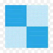 蓝色正方形表格