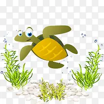 乌龟卡通海洋生物海洋世界