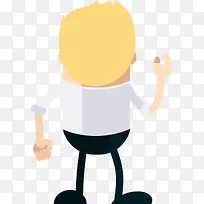 黄色金发男孩