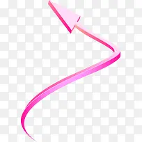 粉色曲线箭头