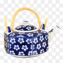中国风青花瓷茶壶