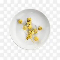 黄色干花
