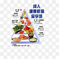 成人健康饮食金字塔