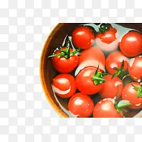 在盆子里的西红柿