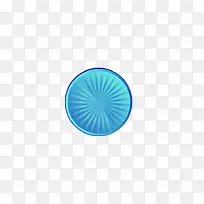 带纹理的淡蓝色立体圆