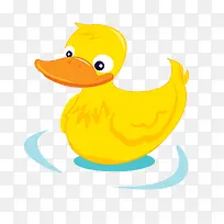 黄色游泳小鸭子