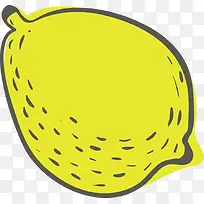 黄色柠檬矢量图
